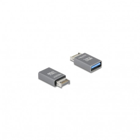 DeLOCK 67230 cable gender changer USB Type-E USB Type-A Grey