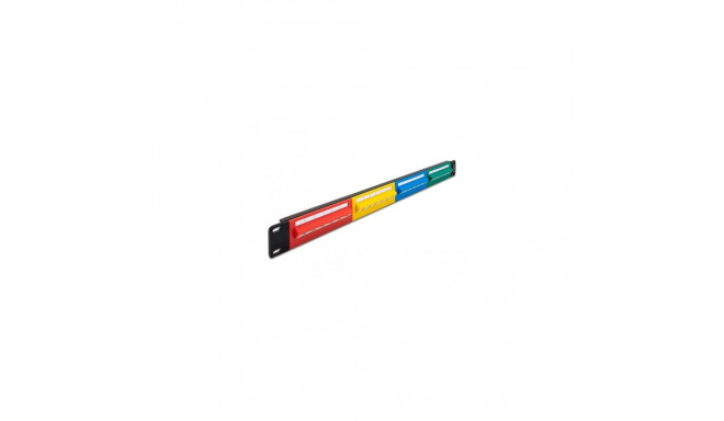 DeLOCK 19″ Patch Panel 24 port Cat.5e 1U coloured