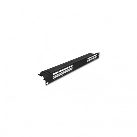 DeLOCK 19″ Patch Panel 16 port Cat.6A 1U black