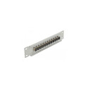 DeLOCK 10″ Fiber Optic Patch Panel 12 Port SC Simplex beige 1U grey