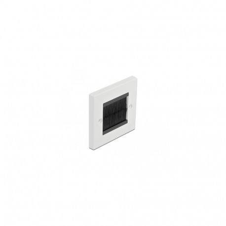 DeLOCK Cable Management Cover 86 x 86 mm with black Brush Strips
