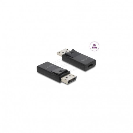 DeLOCK 61078 cable gender changer USB Type-C DisplayPort Black