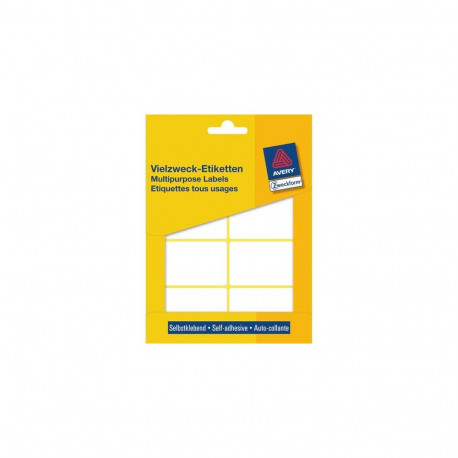 Avery Manual Labels, White, 54 x 35 mm