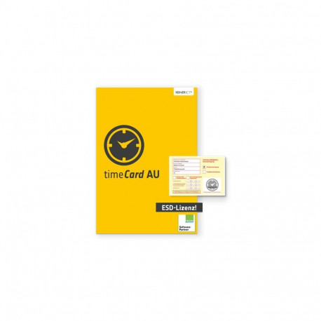 Reiner SCT timeCard AU, 10 employees, ESD, 1 year Commercial 1 license(s) Electronic Software Downlo