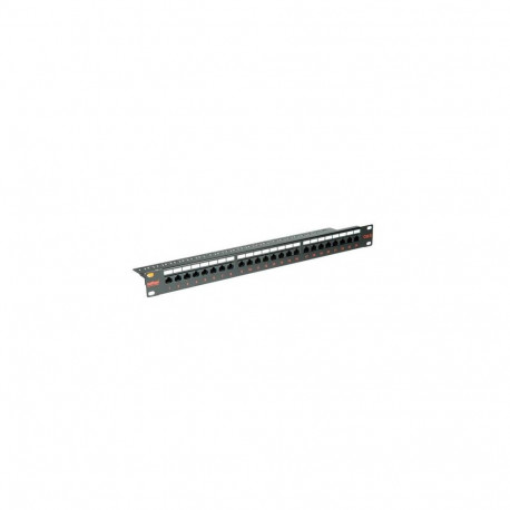 ROLINE Cat.6/Class E 19" Patch Panel, 24 Ports, UTP black
