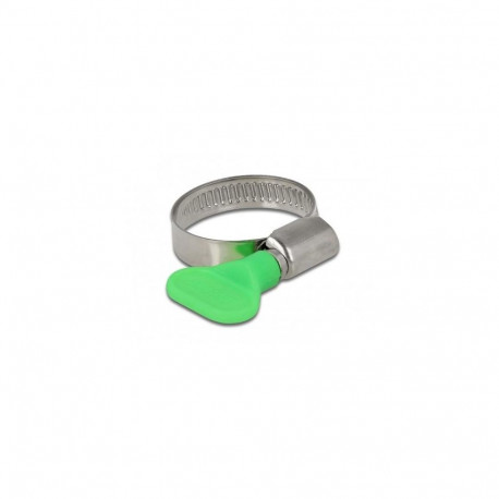 DeLOCK Butterfly Hose Clamp 22 - 32 mm 10 pieces green