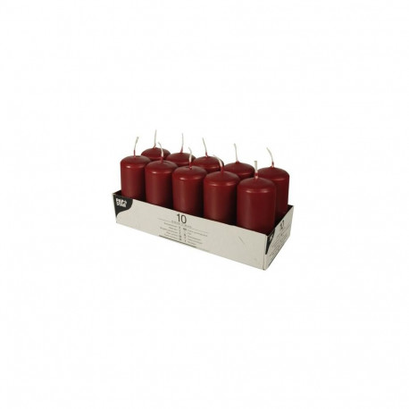 Papstar 17914 wax candle Round Bordeaux 10 pc(s)