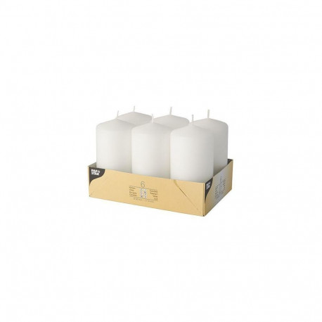 Papstar 17994 wax candle Round White 6 pc(s)