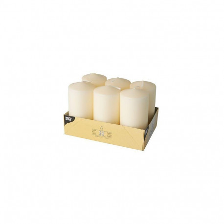 Papstar 17991 wax candle Round Cream 6 pc(s)