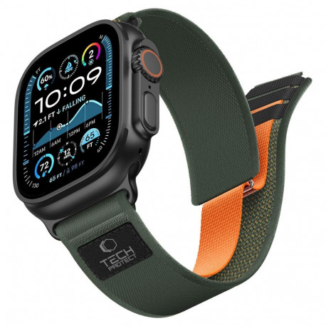 TECH-PROTECT NYLON ELITE APPLE WATCH 8 / 9 / 10 / 11 / 12 / SE / ULTRA (44 / 45 / 46 / 49 MM) GREEN/