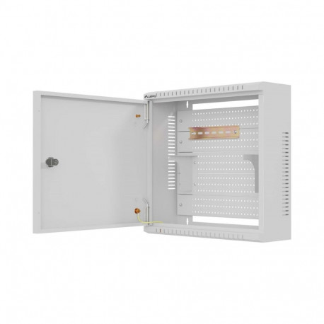 Wall Mounted Rack - Lanberg 10" 2U Cabinet 400 × 400 × 140 mm Grey
