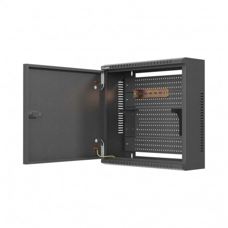 Wall Mounted Rack - Lanberg 10" 2U Cabinet 400 × 400 × 140 mm 60 kg Black