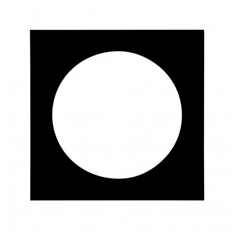 Focus Passepartout 40x40 / Round 30 dia Black w. black core