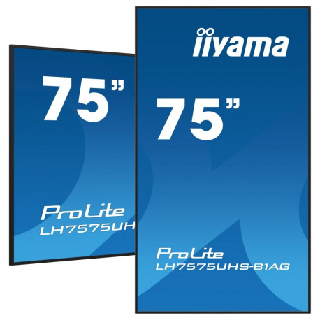"IIYAMA 189.3cm(75"") LH7575UHS-B1AG 16:9 3xHDMI+DP+2xUSB IPS retail (Speditionsversand)"