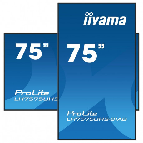 IIYAMA monitor LH7575UHS-B1AG 189.3cm (75") 16:9 3xHDMI+DP+2xUSB IPS jaemudel (kaubaveoga saatmine)