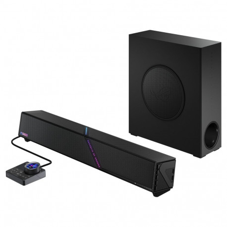 "ASUS ROG Gjallar Dolby Atmos Gaming Soundbar mit kabellosem Subwoofer – Premium 2.1.2 Surround-Soun