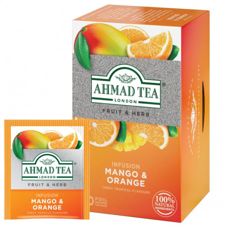 Herbal tea AHMAD mango and orange 20 pcs in an envelope