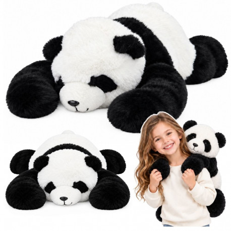Pehme panda kaisumänguasi pikkade käppadega, must-valge, 60cm