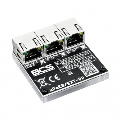 BCS võrgukordisti BCS-XPOE3/EXT-PP 10, 100Mbit/s, must