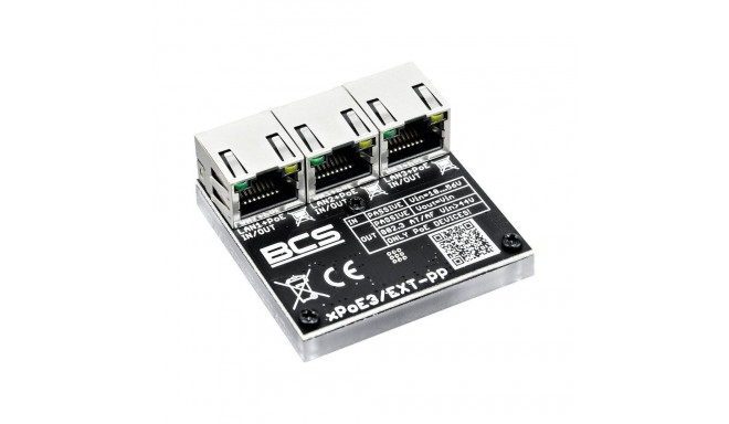 BCS võrgukordisti BCS-XPOE3/EXT-PP 10, 100Mbit/s, must