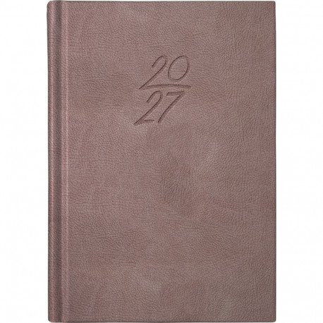 Raamatkalender Kalendermärkmik A6 PÄEV, kunstnahk (PRUUN) 00029/40081