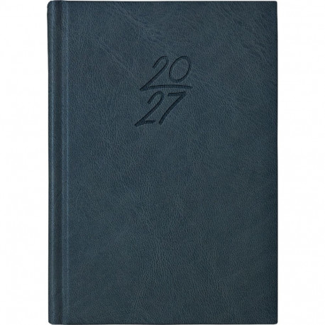 Raamatkalender Kalendermärkmik A6 PÄEV, kunstnahk (TUMESININE) 00029/40084