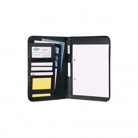 Mapp A5 Wedo Elegance 17,5x1,5x26cm, kunstnahast, must