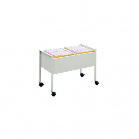 Durable 100 Duo file storage box Stainless steel Grey