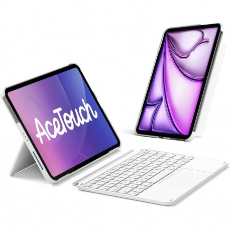 Inateck klaviatuuriga ümbris KB04122 AceTouch iPad 10.9-11", valge
