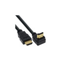 InLine High Speed HDMI Cable with Ethernet, angled, 7.5m
