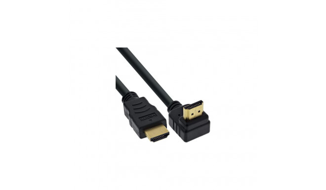 InLine High Speed HDMI Cable with Ethernet, angled, 7.5m