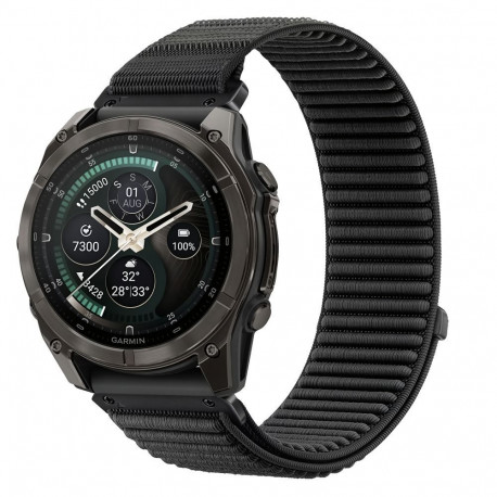 TECH-PROTECT NYLONLOOP GARMIN FENIX 5 / 6 / 6 PRO / 7 / 8 / 8 PRO / 9 / 9 PRO (47 MM) BLACK