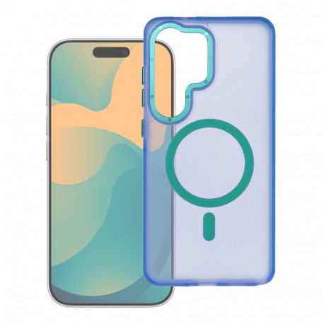 Case for Samsung S26 Ultra Forcell F-Protect Vivid Premium compatible with MagSafe blue