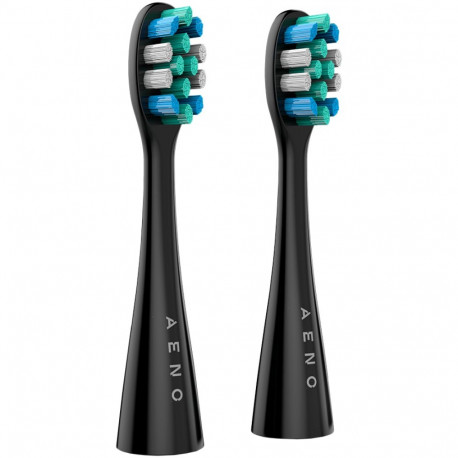 AENO Replacement Toothbrush Heads for DB1S/DB2S, Black, 2 pcs
