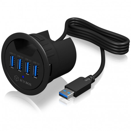 ICYBOX lauajaotur IB-HUB1403 4xUSB 3.0, 120cm USB 3.0 kaabel