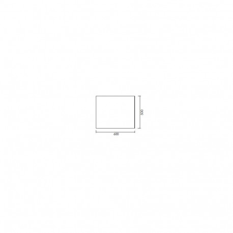 MIRROR HUNG RIMLESS TORRENT L50/60 WHITE