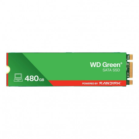 SSD|SANDISK|MTBF 1000000 h|Read speed 545 MB/s|Serial ATA III|M.2|480 GB|POWERED BY SANDISK|Green|WD