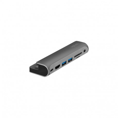 "USB 3.2 Gen1 docking station, 7-port, PD, for iPad, aluminum"