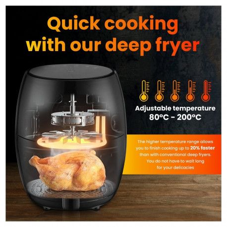 "Extralink Home Air Fryer SJ-200 2L EU, Heißluftfritteuse, 1000W"