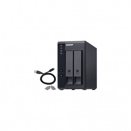 QNAP andmesalvesti TR-002 2 bay USB Type-C riistvaraline RAID