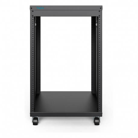 "Universal 19-Zoll Equipment Rack mit Rollen, 16HE"