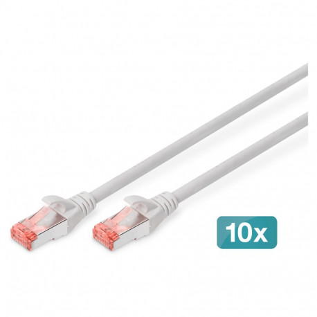 DIGITUS CAT 6 S/FTP patch-kaabel, 10 tk, 3m, hall