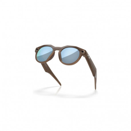 Oakley Meta HSTN Smart Glasses with AI, Prizm Deep Water Lense, Smoke Brown EU