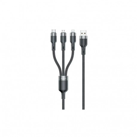 AWEI CL-975 3-in-1 data transfer and charging cable | USB-A to USB-C, Lightning, Micro USB | 100W | 