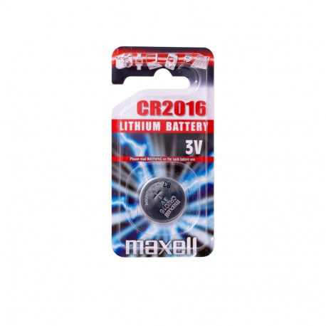 Battery - Maxell CR2016 3V 1-Piece Button Cell Battery
