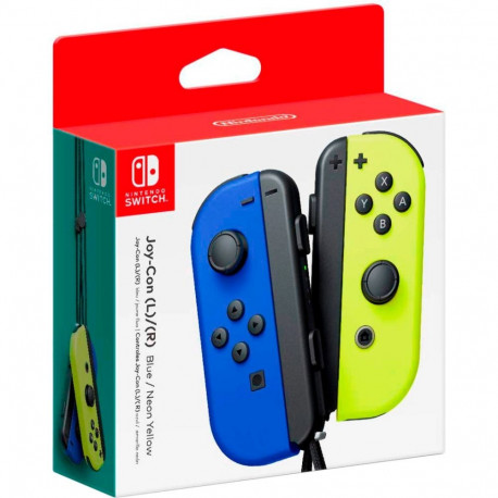 Nintendo Switch Blue Joy-Con (L) and Neon Yellow Joy-Con (R) Controller Set