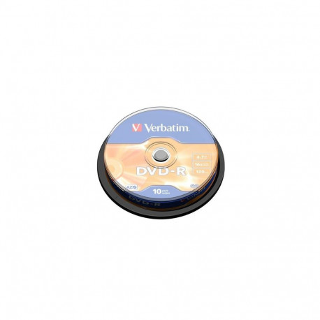 Verbatim DVD-R Matt Silver 4.7GB 16x 10pcs spindle