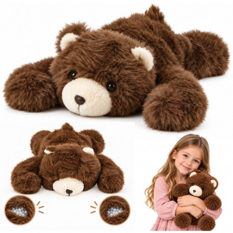 Pluszowy Niedźwiedź Przytulanka Maskotka Obciążeniowy Brązowy 30cm