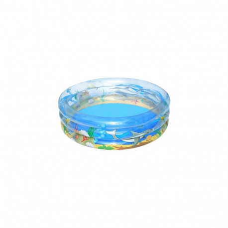 Bestway täispuhutav läbipaistev bassein mereloomadega Φ1.5m x H53cm