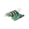 DELOCK PCI Expr Card 4x USB3.0 ext +LowProfile